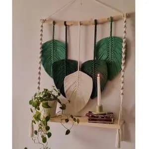 شلف برگ مکرومه بافی طرح دردانه