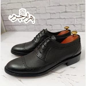 کفش مردانه مجلسی چرم طبیعی مدل دانیل مشکی