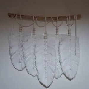 دیوارکوب برگ مکرومه