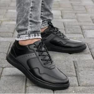 کفش کتونی مردانه مدل کامیاب رنگ مشکی طوسی