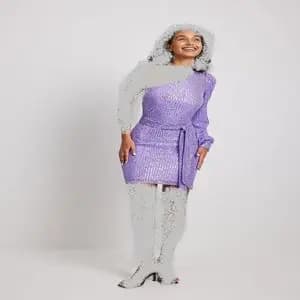 پیراهن مجلسی کوتاه مدل رومی از برند NA-KD