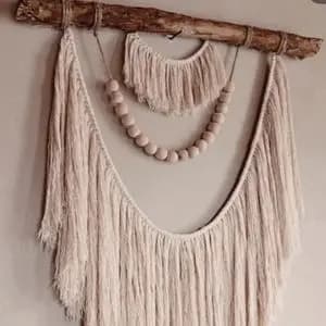 دیوار کوب مدرن مکرومه بافی