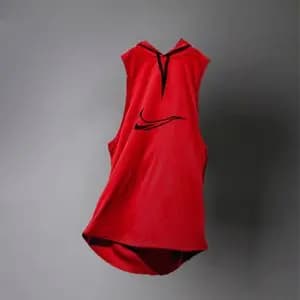 رکابی ورزشی نایک کلاه دار مردانه (قرمز)