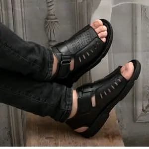 صندل مردانه تابستانی مدل استرالیا رنگ مشکی