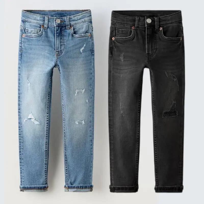 شلوار جین اسکینی بچه گانه برند زارا کدb236