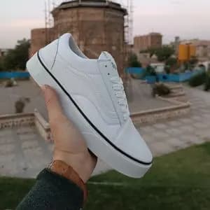کتونی مردانه ونس اولداسکول سفید کیفیت بالا