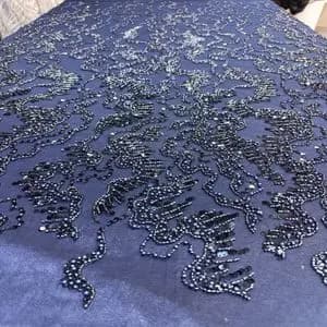 پارچه توری مروارید کار 2