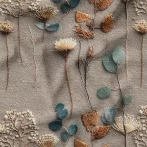 پارچه مخمل روتختی یک نفره پارچه باما طرح سه بعدی گل آنتیک کد 5014216