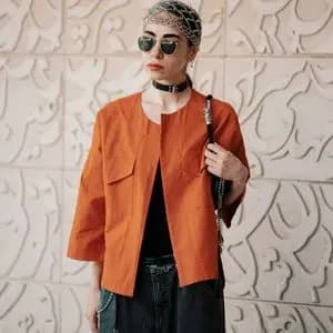 کت زنانه لونا نارنجی آجری