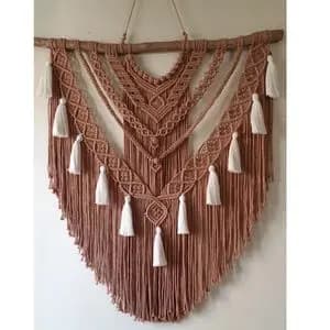 دیوارکوب اویز لاکچری مکرومه بافی‌ طرح ونیز