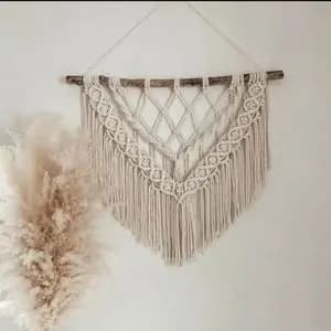 دیوارکوب اویز مکرومه مدل غروب