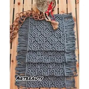 رانر مکرومه بافی طرح شیکان