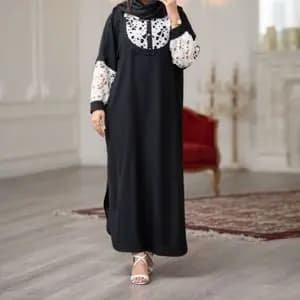 پیراهن مانتویی خرجکار گیپور عیدانه