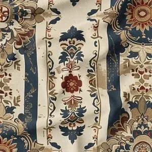 پارچه لباسی شومیز پارچه الف مدل کرپ بوگاتی طرح سنتی ایرانی کد 4011337