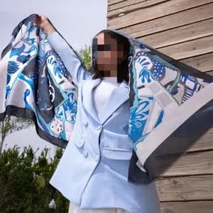 شال زنانه نخی تابستانه