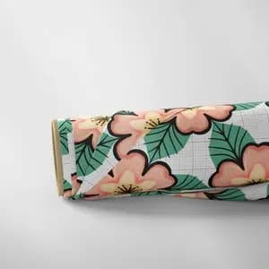 پارچه ملحفه مدل مخمل گل تک 5011141