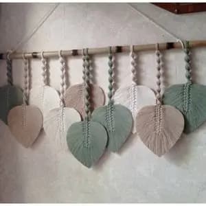 دیوارکوب برگ مکرومه بافی طرح سورنا