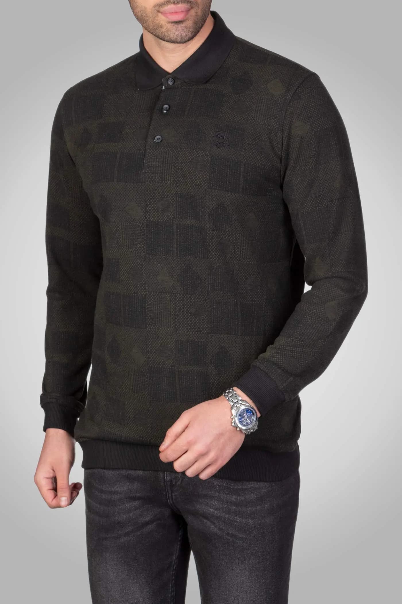 پولوشرت آستین بلند مردانه 160119