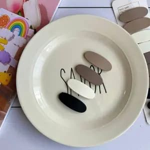 گیره مو تق تقی دو عددی روکش دار پاستیلی دخترانه جفتی