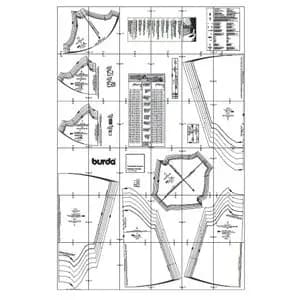 الگو خیاطی بلوز و تونیک کودک بوردا کیدز کد 9400 سایز 2 تا 7 سال ماه متد مولر