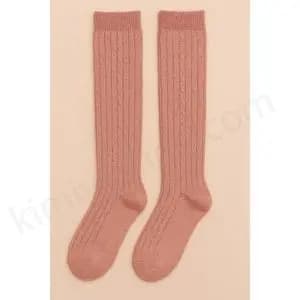 جوراب پشمی زنانه زیر زانو رنگ کالباسی – برند کوکو هانا (Coco & Hana)