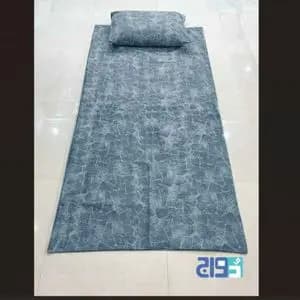 ملحفه تشک میهمان طرح ماربل (آبی)