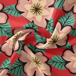 پارچه ملحفه مدل مخمل گل کد 5011140