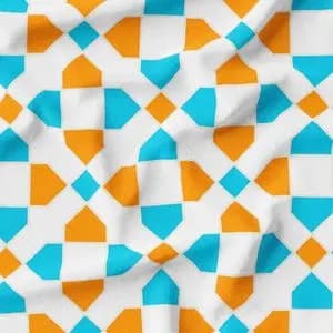 پارچه لباسی شومیز پارچه الف مدل کرپ بوگاتی طرح سنتی ایرانی کد 4011343