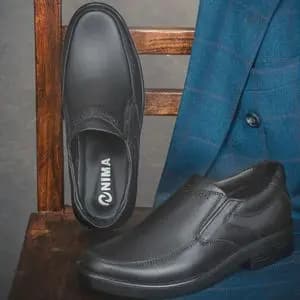 کفش چرم مردانه طرح سافتی برند نیما