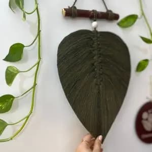 تک برگ مکرومه دکوراتیو مدرن