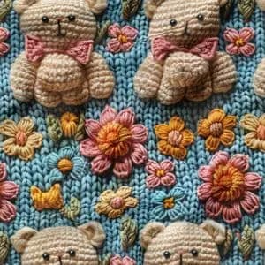 پارچه مخمل طرح سه بعدی فانتزی حیوانات کد 5013472