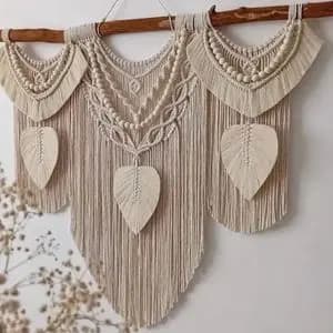 دیوار کوب مکرومه بافی مدل سلطنتی