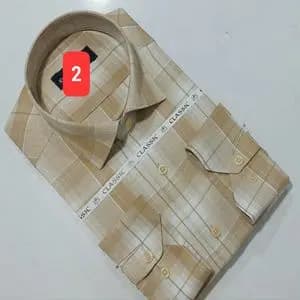 پیراهن مردانه تترون چهارخونه کلاسیک کندیس