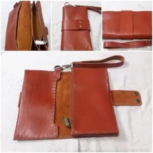 کیف پول چرم طبیعی کد 04