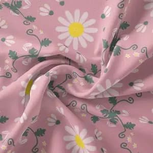 پارچه ملحفه مدل مخمل گل افشان 2 کد 5011145