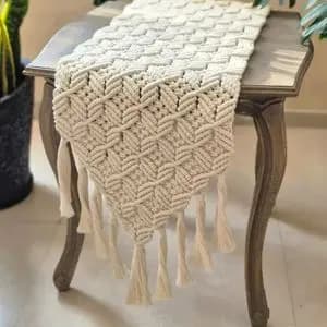 رانر مکرومه بافی دکوراتیو طرح عروس