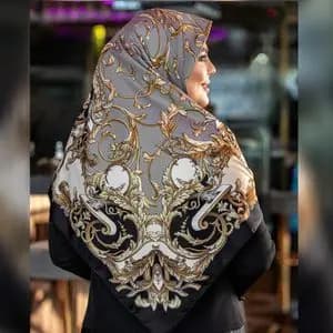 روسری ابریشم توییل قواره 140 کد 20