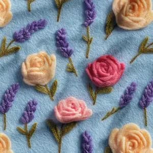 پارچه مخمل روتختی یک نفره پارچه باما طرح سه بعدی گل کد 5014198