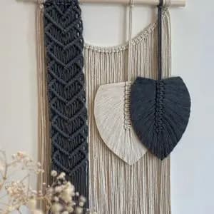 دیوار کوب قلب مکرومه بافی