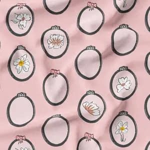 پارچه مخمل طرح گل و برگ کد 5012572