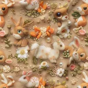 پارچه مخمل پارچه باما طرح 5 بعدی فانتزی کد 5013535