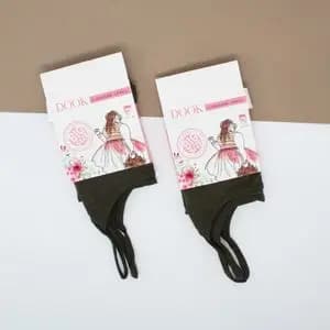 تاپ بندی زنانه دوک سبز تیره پک 2 عددی