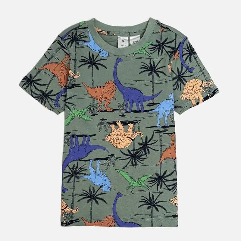 تیشرت بچه گانه پسرانه طرح دایناسوری کد519