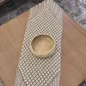 رانر مکرومه بافی طرح مروارید