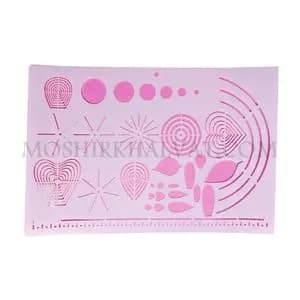 شابلون گلدوزی مدل اشکال هندسی