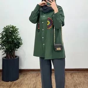 مانتو الیاف خورشید کد 9914