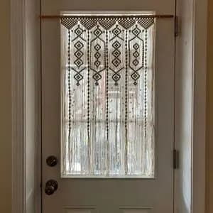 پرده دکوراتیو مکرومه بافی طرح سنتی