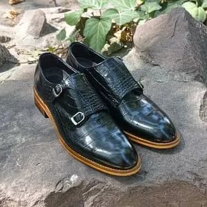 کفش مردانه مجلسی چرم طبیعی مدل آلفردو مشکی