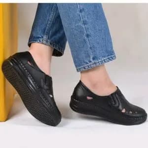 کفش طبی زنانه درمان خارپاشنه و ضد شوک کمر و زانو دور دوز