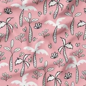 پارچه مخمل روتختی طرح گل و برگ کد 5012451